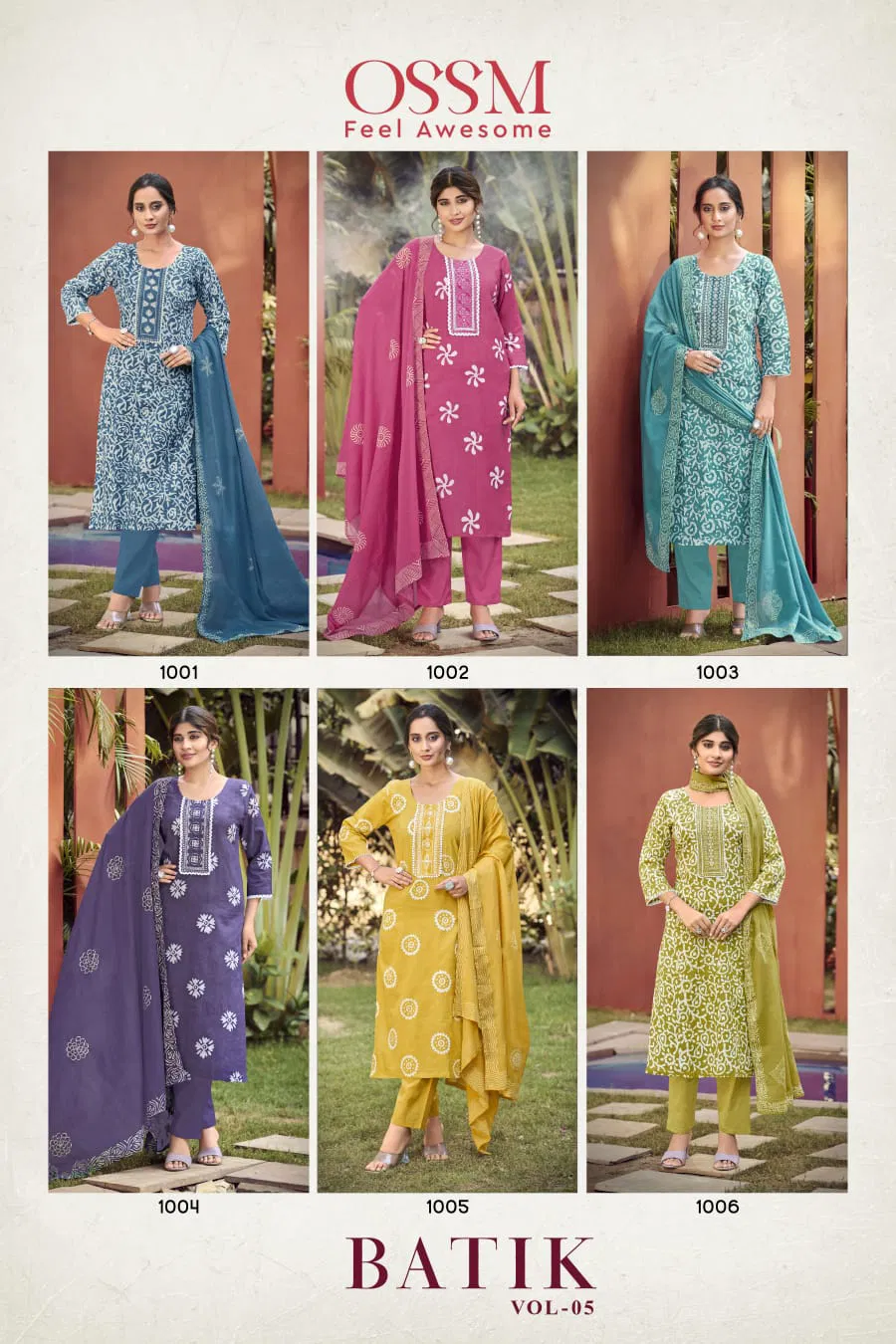 Batik Vol 5 By Ossm Cotton Batik Printed Kurti With Bottom Dupatta Wholesale Online